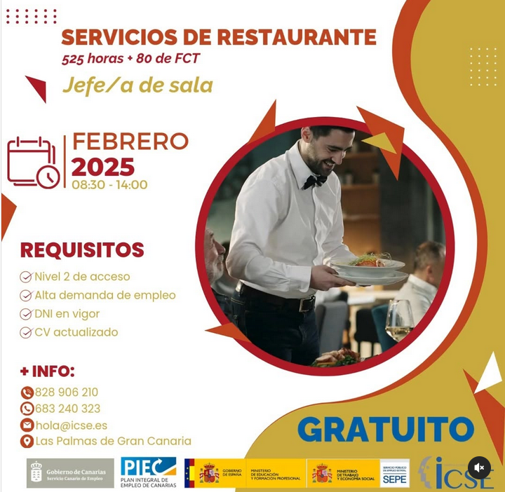 🍽️✨ ¡Fórmate para liderar en el mundo de la hostelería! ✨🍽️