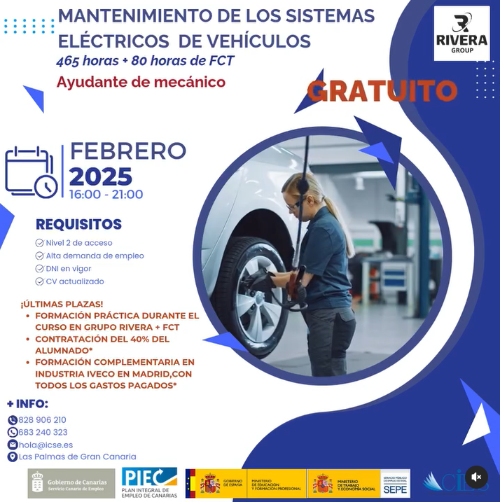 Certificado Profesional en Mantenimiento sistemas Eléctricos de Vehículos