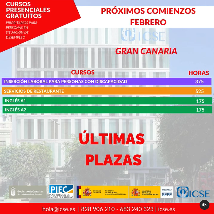 📢 ¡Últimas plazas disponibles! 🚀